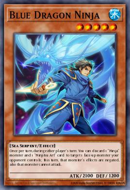Ninja Dragon Bleu