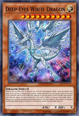Dragon Blanc aux Yeux Profonds