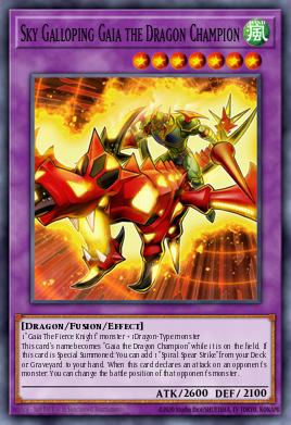 Gaïa le Dragon Champion Galopant au Ciel