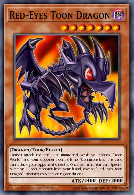 Dragon Toon aux Yeux Rouges