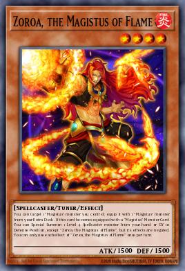 Zoroa, Magistus de la Flamme