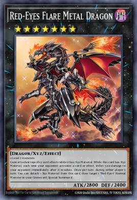 Dragon de Métal Flamboyant aux Yeux Rouges