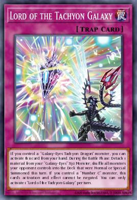 Lord of the Tachyon Galaxy