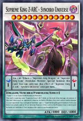 Supreme King Z-ARC - Synchro Universe