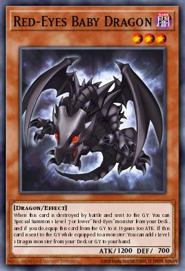 Bébé Dragon aux Yeux Rouges