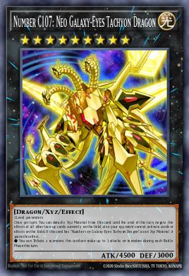 Numéro C107 : Néo Dragon Tachyon aux Yeux Galactiques