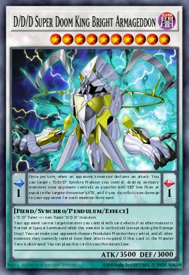 D/D/D Super Roi du Déclin Armageddon Brillant