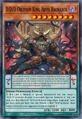 D/D/D Abysses Ragnarok, Roi de l'Oubli