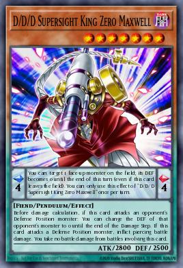 D/D/D Roi de la Supervue Zéro Maxwell