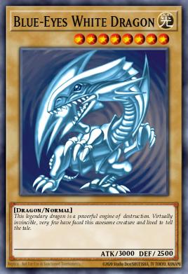 Dragon Blanc aux Yeux Bleus
