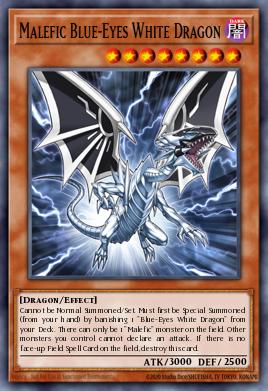 Dragon Blanc aux Yeux Bleus Corrompu
