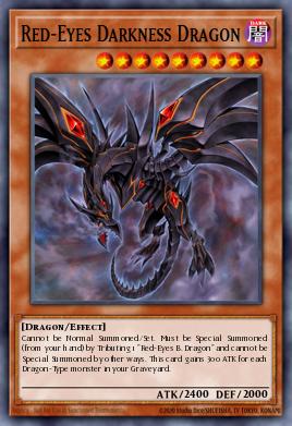 Dragon des Ténèbres aux Yeux Rouges